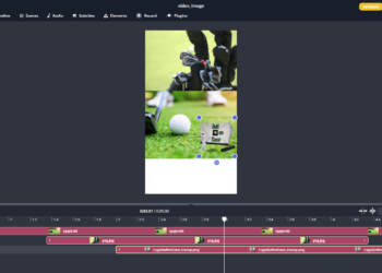 El Studio Editor de Kapwing y su línea de tiempo y herramientas muy variadas