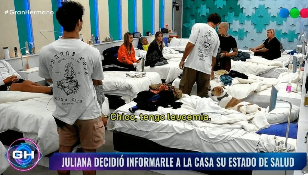 Juliana cuenta a los jugadores de Gran Hermano 2024 que le diagnosticaronleucemia estadio Uno